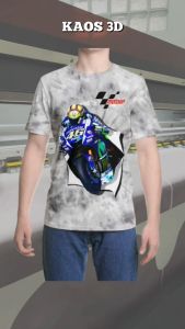 Kaos 3D 3 Dimensi Valentino Rossi Premium Bangkok Thailand