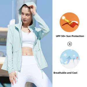 Jeep | Jeep Womens Long Sleeve Ice Sensation Running Outerwear Breathable UV Protection Sunscreen Clothing Ice Sleeve Cover Up