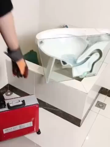 VSSUU เครื่องทะลวงท่ออัตโนมัติ งูเหล็ก ลวดสปริงทะลวงท่อ เครื่องขุดลอกท่อ 1200W กำลังสูง ใช้ใน ห้องน้ำ บ้านแบบ โรงแรม เชิงพาณิชย์