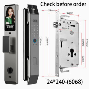 XSDTS Wifi Tuya APP Face Recognition Smart Door Lock With Camera Video Call Voice Intercom Digital Door Lock Automatic Door Lock