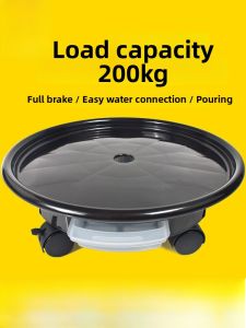 MONLEYTA | Large Size Thickened Plastic Flower Pot Tray With Universal Wheels Base Slide Wheel Dish Base Drag For Easy Movement