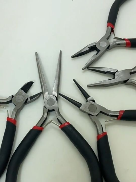 3 types of jewelry pliers DIY jewelry pliers tools manual pliers oblique-nosed pliers beaded tools