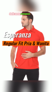 Kaos Polos Polo Shirt Kerah Esperanza - CTN Merah Indonesia