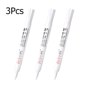 White Marker Pen Set Waterproof Permanent Paint Pens DIY Graffiti for Wood Glass Plastic Leather Stationery School Supplies