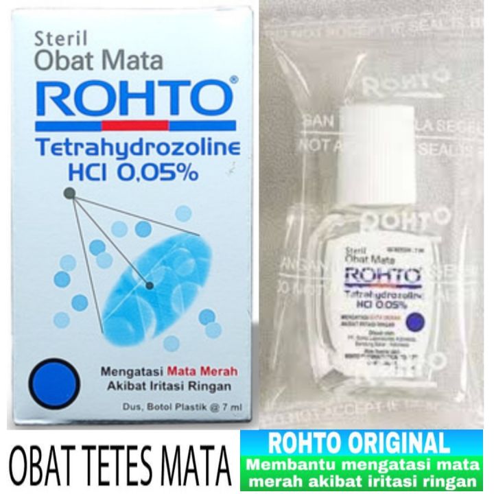 ROHTO ORIGINAL 7 ML / OBAT TETES MATA / IRITASI RINGAN / MATA MERAH ...