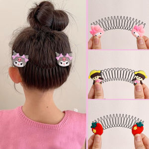 New Childrens Hair Comb Girls Back of the Head Broken Hair Finishing Artifact Sanrio Strawberry Bear Hair Comb