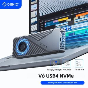 Vỏ Nhôm ORICO USB4 40Gbps 8TB PCIe4.0 NVME Tương Thích Với Thunderbolt 3/4 Cho Mac Mini iMac - Vỏ SSD Tốc Độ Cao
