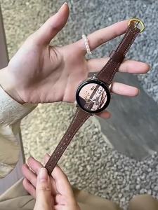 jansin | Dây Đeo Đồng Hồ Da Dành Cho Huawei Watch GT7 41mm GT6 GT5 GT4 Nữ Tương Thích Với Samsung Galaxy Watch 7 6 5 4 Active 2 20mm 18mm
