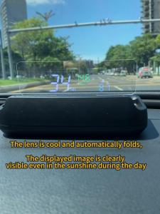 Bộ đo tốc độ HUD tự động gấp Tốc độ xe tốc độ quay tiêu thụ nhiên liệu nhiệt độ nước điện áp OBD của ô tô Tượng hình 3D Nhà máy