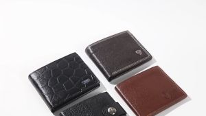 Men&Women PU Leather Bifold Wallet Money Cash Purse Business Billfold Pocket Credit Card Holder Fashion Quality Wallet