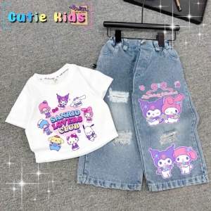 ชุดพาวเวอร์พัฟเกิลกางเกงยีนส์น่ารักมากๆ