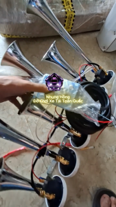 Basuri Việt Nam Còi hơi 6 loa 50 bài 24v dễ lắp đặt kènMixSound Melody Còi hơi xe tải