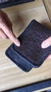 Bi-Fold Wallet Genuine Exotic Crocodile Leather