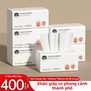 JIDODO | Gói Khăn Giấy Dùng Tại Nhà Tiết Kiệm 80 Miếng/Packet