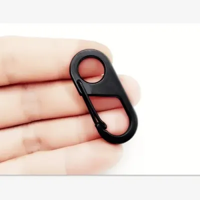 Khóa Leo Núi Bằng Thép Không Gỉ Móc Treo Nhanh Hình 8 Thiết Bị Cắm Trại Ngoài Trời Móc Khóa Kim Loại Có Vòng Chìa Khóa