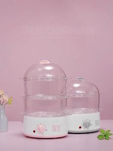 Electric Cooker Steamer 2/3-Layer Large Capcity Multi-Functional Electric Food Steamer 60Min Timing Free Combo Steamed Egg Fish Pengukus Elektrik