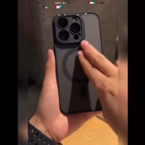 Premium MagSafe Black Doff SAMSUNG S24 S24 ULTRA S24 FE S23 S23PLUS S23 ULTRA S22 S22 PLUS S22 ULTRA S20FE S21 FE S23 FE Hitam Series Softcase Soft Case Matte Lensa Camera Protector Dove BlackDoff Cover Silikon Silicone Pelindung Kamera