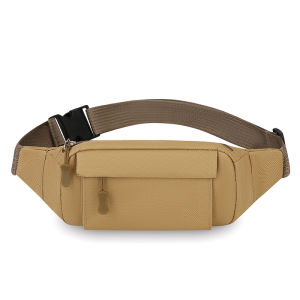 New Style Waist Bag - Mens Casual Sport Lightweight Nylon Fabric Front Bag For Outdoor Running Single Shoulder Cross-Body Bag