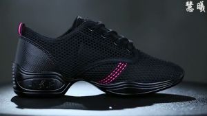 Summer Ladies Mesh Breathable Professional Dance Shoes Fitness Gymnastics Dancing Shoes Soft Sole Shoes For Women