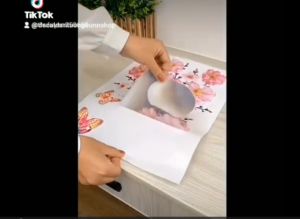 Tranh dán tường decal dán tường bình hoa 3d