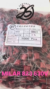 10 BUAH MILAR 823J 630V MILAR 823 630V KAPASITOR MYLAR 630 VOLT ups
