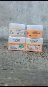 Krim Siang Malam Glowing Nuface Nu Glow Day Cream & Night Cream Brighten & Supple Skin 15g