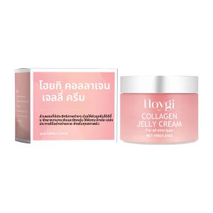 HOYGI 100g Jelly Hydration Mask Hydrolyzed Elastin Hyaluronic Acid Cooling GEL ครีมสําหรับอวบอิ่ม Non Comedogenic Moisturizer