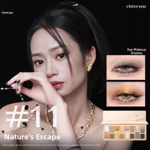 cheeryep | Everyday Light Makeup Earth Tone Colorful Eyeshadow Palette 16 Colors