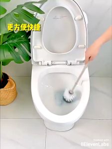 Disposable Toilet Bowl Brush Multi Function Wall-mounted Holder Bathroom Cleaning Pencuci Tandas