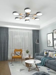 LED Ceiling Light Tri-Color Dimmable Macaron Chandelier Nordic Modern Minimalism Ceiling Pendant Light For Office Restaurant Bedroom Living Room Balcony Dinning Room Kitchen Corridor Aisle Home Decoration Lighting