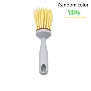 Kitchen Dish Brush with Comfortable Grip - Efficient Durable Bristles for Cleaning Long Handle Scrub Brushes for Pan Sink