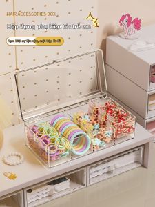 QIOEROUL | Transparent Partitioned Hair Accessory Organizer