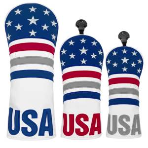 Golf Head Covers for Driver & Fairway Woods - Premium Leather Headcovers Designed to Fit All Woods and Drivers