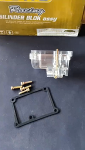 Mika Mangkok Cover Tutup Karbu Karburator Transparan Motor Yamaha RX KING RXK RXS YT115 Tahan Panas