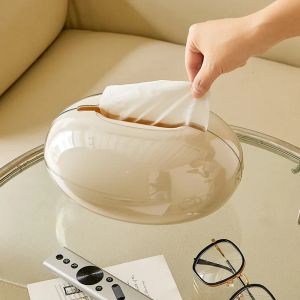 Creative Imitation Pebble Desktop Tissue Box Art Advanced Extractable Living Room Coffee Table Tissue Box Storage Art Decoration