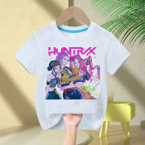 Baby Girl Boy Clothes KPop Demon Hunters Cartoon Print Cool Kids Tee Harajuku Top 2025 Movie Fans Gift Cotton Summer Tshirt Tops