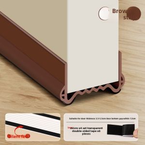 MONLEYTA | Door Bottom Soundproofing Seal Strip PVC Material Door Gap Filler Windproof Door Bottom Silent Design Bedroom Door Accessory