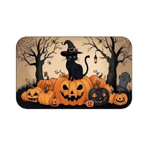 VIKAMA BOO Ghost Halloween Thảm Trải Sàn Chống Trượt Lễ Hội Kinh Dị Mùa Thu Thảm Cho Phòng Tắm Và Trang Trí Nhà Cửa Thảm 100% Polyester
