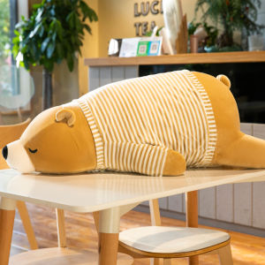 พิเศษ นุ่ม ตุ๊กตาหมีหมอนตุ๊กตาของเล่นตุ๊กตายาวรูปร่างของขวัญวันเกิดที่เหมาะสําหรับเด็กผู้ชาย Sleeping Hug หมอน Furry ตุ๊กตาหมี