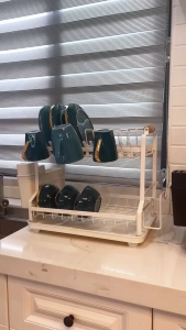 SimpleJoy 304 Dish Drying Rack Stainless Steel Kitchen Rack Dish Rack Dish Drainer Plate Organizer