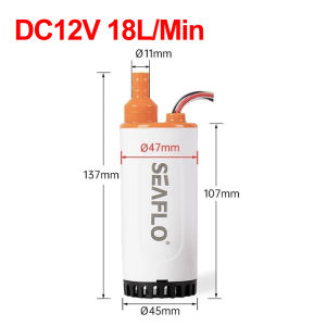 DC12V Multi-functional Submersible Pump High-flow Linear Pump Suitable for Aquariums / Home Drainage and Water Extraction