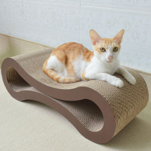 Pet Cat Scratching Board Corrugated Paper 8-Shaped Wear-Resistant No Shedding Cat Toy for Kittens And Cats Interactive