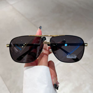 KAMMPT Kính Râm Phân Cực Cổ Điển Cỡ Lớn Photochromic Double Bridge Kính Râm Thời Trang Thông Thường Dành Cho Nam Và Nữ Bảo Vệ UV400