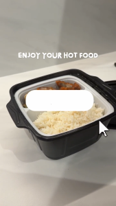 🔥SG SELLER🔥1000Ml Disposable Self Heating Bento Box with a Water Activated Heat Pack & Water Pouch! Catering Restaurant