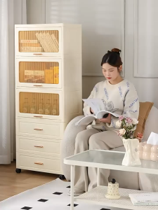 Drawer-Type Storage Rack Flip Multi-Layer Gap Storage Rack Kitchen Cabinet Drawer Kabinet Dapur