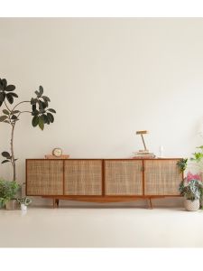 Vintage Teak Wooden Storage Cabinet