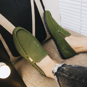 Giày Giày Nam Giày Vải Bắc Kinh Cổ Mùa Hè Giày Vải Bố Đế Gân Bò Trào Lưu Dễ Phối Cho Nam Giày Thường Ngày Người Lười Thoáng Khí