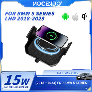 For BMW 5 Series LHD G30 G31 520i 540i 518d 2018-2023 Qi 15W Wireless Car Charger Fast Charging Pad Auto Accessory