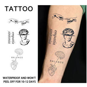 Cogito et Sentio 1Pc Waterproof Temporary Tattoo Stickers Long-lasting Waterproof for One to Two Weeks For Arm Leg.