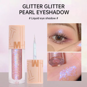 Liquid Eyeshadow Glitter Highlighter Eyeshadow Cair Pearlescent Eyeshadow Gliter Starlight Shimmer Korea Eye Makeup Long Lasting-🌹Tamia